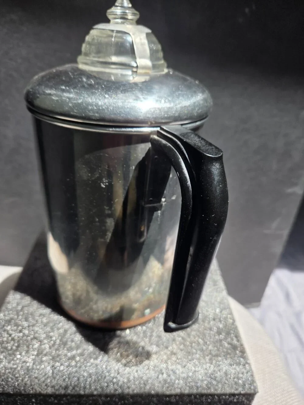 Revere Ware 6 Cup Coffee Percolator Pre 68 Complete with Glass Knob